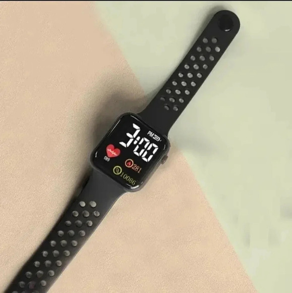 Men's Trendy Creative Dial, LED Electronic Watch, unisex..hypoallergenic..NWT - Picture 4 of 5